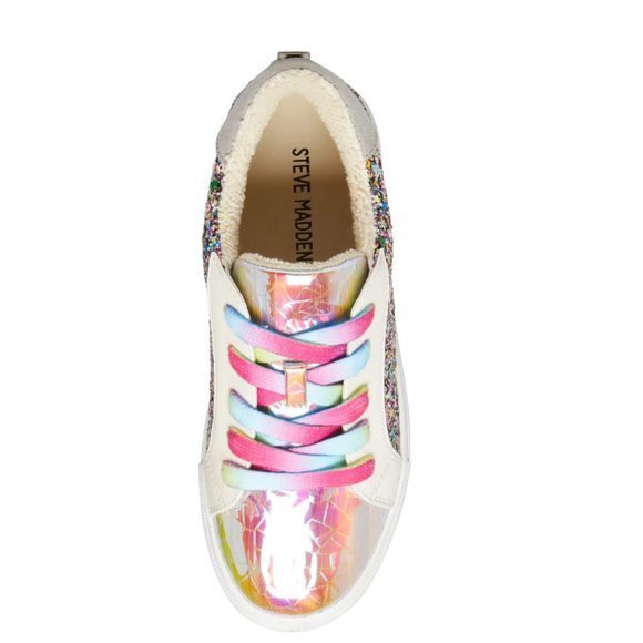 STEVE MADDEN JRize Sequin Low Top Sneaker in Multi (9M) - Picture 12 of 15